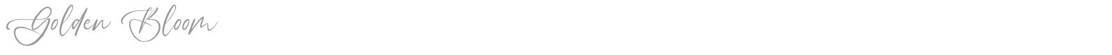 Golden Bloom font preview